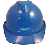 MSA Advance Blue Vented Hard Hats with Staz On Suspensions Front