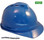 MSA Advance Blue Vented Hard Hats with Staz On Suspensions Oblique