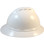 MSA Advance Full Brim Vented Hard Hats with Ratchet Suspensions White Right