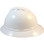 MSA Advance Full Brim Vented Hard hat with 4 point Ratchet Suspension White - Left Side View