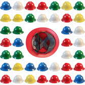 MSA Advance Full Brim Vented Hard hat with 4 point Ratchet Suspensions