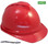 MSA Advance Red 6 point Vented Hard Hats with Ratchet Suspensions pic 2