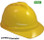 MSA Advance Vented Hard Hats with Staz On Suspensions -  Yellow - Oblique View