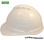 MSA Advance Vented Hard Hats with 6 Point Ratchet Suspensions - White - Side View
