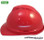 MSA Advance Vented Hard Hats with 6 Point Ratchet Suspensions - Red - Side View