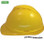 MSA Advance Vented Hard Hats with 6 Point Ratchet Suspensions - Yellow  - Side View