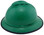MSA Advance Full Brim Vented Hard hat with 4 point Ratchet Suspension Green - Left View