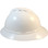 MSA Advance Full Brim Vented Hard Hats with Ratchet Suspensions White Left