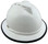 MSA Advance Full Brim Vented Hard Hats with Ratchet Suspensions White Right Oblique with edge
