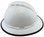 MSA Advance Full Brim Vented Hard Hats with Ratchet Suspensions White Left with edge