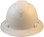 Pyramex Ridgeline Full Brim Style Hard Hat with White Graphite Pattern - Front View