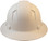 Pyramex Ridgeline Full Brim Style Hard Hat with White Graphite Pattern - Back View