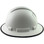 Pyramex Ridgeline Full Brim Style Hard Hat with White Graphite Pattern with Protective Edge - Left View