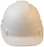 Front View Pyramex Ridgeline Cap Style Hard Hat with White Graphite Pattern 