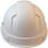 Back View Pyramex Ridgeline Cap Style Hard Hat with White Graphite Pattern 