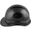Pyramex Ridgeline Cap Style Hard Hat Shiny Black Graphite Pattern with Protective Edge - Left View