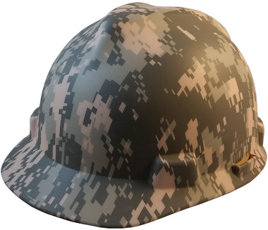 MSA Camouflage American Hard Hats ACU Design - Oblique View