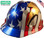 MSA V-Gard American Flag and 2 Eagles Hard Hats - Oblique View
