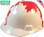 MSA V-Gard WHITE Shell Canadian Flag Hard Hats - Oblique View