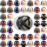 MSA Patriotic Cap Style Hard Hat with MSA One Touch Suspensions