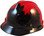 MSA V-Gard BLACK Shell Canadian Flag Hard Hats - Oblique View