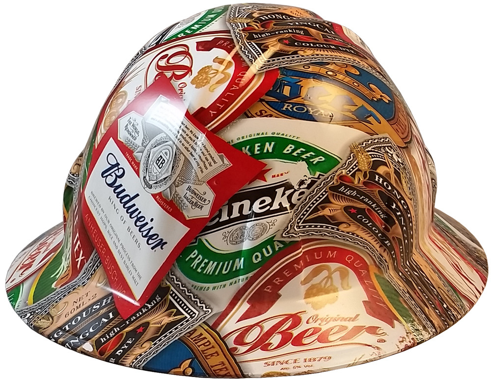 Garantie deze heelal Beer Cans Full Brim Style Hydro Dipped Hard Hats | Buy Online at T.A.S.C.O.