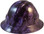 Purple Zombie Full Brim Style Hydro Dipped Hard Hats - Oblique View
