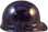 Purple Zombie Cap Style Hydro Dipped Hard Hats  - Right Side View
