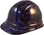 Purple Zombie Cap Style Hydro Dipped Hard Hats  - Oblique View