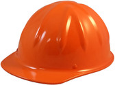 SkullBucket Aluminum Cap Style Hard Hats with Ratchet Suspensions - Hi Viz Orange - Oblique View