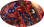 Red American Eagle Patriotic Hydro Dipped Hard Hats Full Brim Style - Illustration