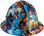 Liberty and Freedom Hydro Dipped Hard Hats Full Brim Style  - Front View