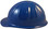 SkullBucket Aluminum Cap Style Hard Hats with Ratchet Suspensions - Blue - Left Side View