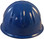 SkullBucket Aluminum Cap Style Hard Hats with Ratchet Suspensions - Blue - Back View