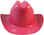 Outlaw Cowboy Hardhat with Ratchet Suspension Hot Pink - Front View