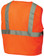 Pyramex Class 2 Self Extinguishing Mesh Hi-Vis Orange Safety Vests w/ Silver Stripes ~ Back View