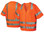 Pyramex Class 3 Hi-Vis Mesh Orange Safety Vests w/ Silver Stripes