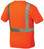 Pyramex Class 2 Hi-Vis Orange T-Shirts, 1 Pocket w/ Silver Stripes ~ Back View
