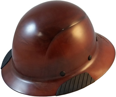 DAX Fiberglass Composite Hard Hat - Full Brim Natural Tan - Oblique View