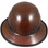 DAX Fiberglass Composite Hard Hat with Protective Edge - Full Brim Natural Tan - Back View