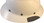 DAX Fiberglass Composite Hard Hat - Full Brim White - Front View
