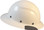 DAX Fiberglass Composite Hard Hat - Full Brim White - Right Side View