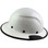 DAX Fiberglass Composite Hard Hat with Protective Edge - Full Brim White - Right View