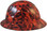 Dante's Inferno Hydro Dipped Hard Hats Full Brim Style - Left Side View
