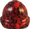 Dante's Inferno Hydro Dipped Hard Hats Cap Style - Front View