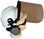 MSA V-Gard Cap Style hard hat with Clear Faceshield, Hard Hat Attachment, and Earmuff - White Side up