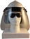 MSA V-Gard Cap Style hard hat with Polycarbonate Clear Faceshield, Hard Hat Attachment, and Earmuff - White front