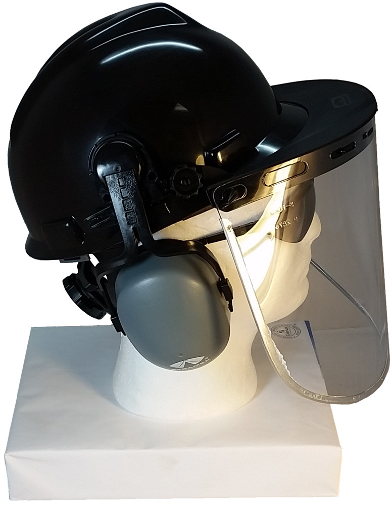 hard hat face shield attachment