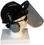 MSA V-Gard Cap Style hard hat with Clear Aluminum Bound Edges Faceshield, Hard Hat Attachment, and Earmuff - Black ~ Right Side View