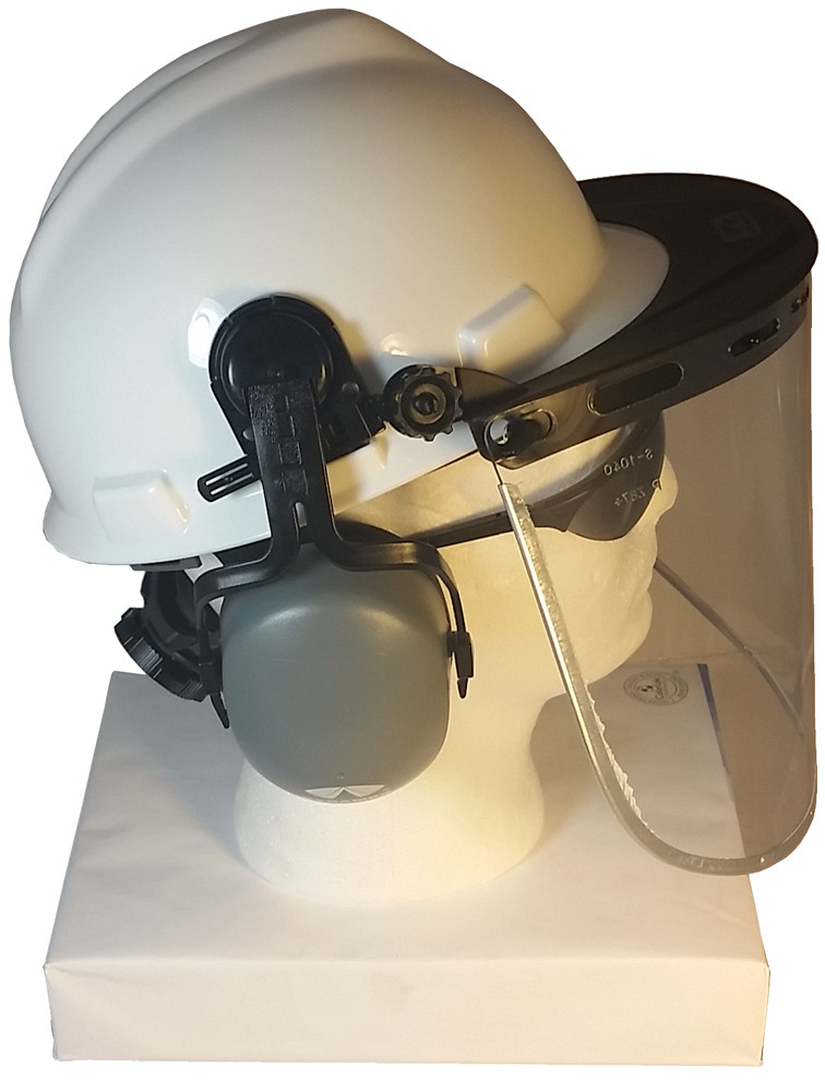 MSA VGard Cap Style hard hat with Clear Aluminum Bound Edges